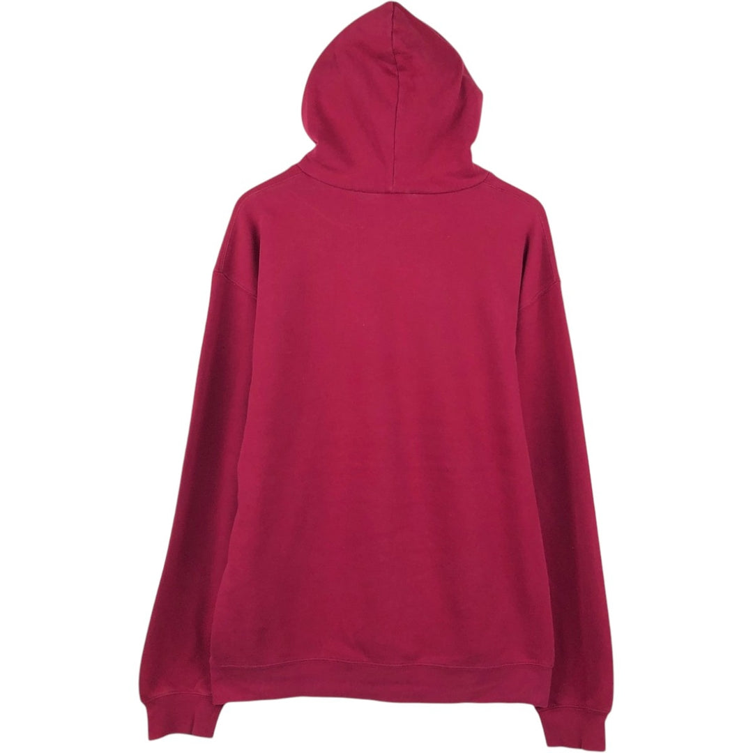 2000'S Adidas sweatshirt pullover hoodie, men's XL cotton red type Vintage Second Hand