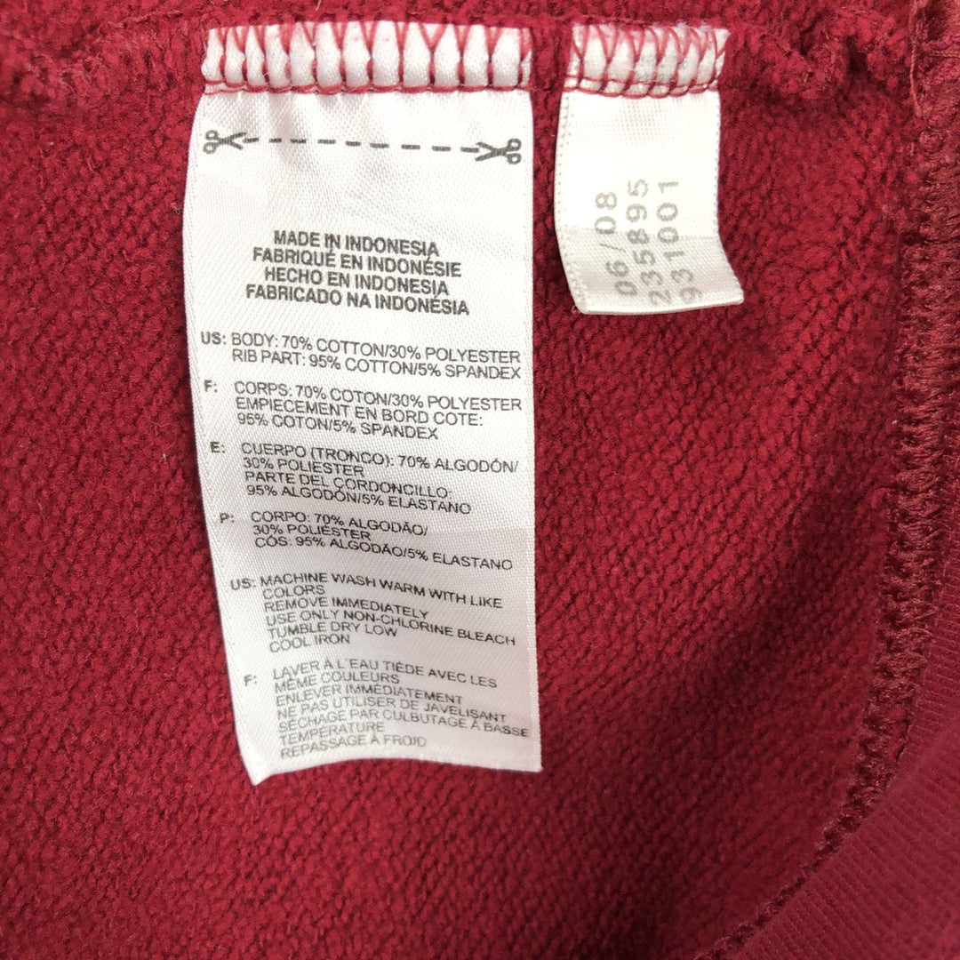 2000'S Adidas sweatshirt pullover hoodie, men's XL cotton red type Vintage Second Hand