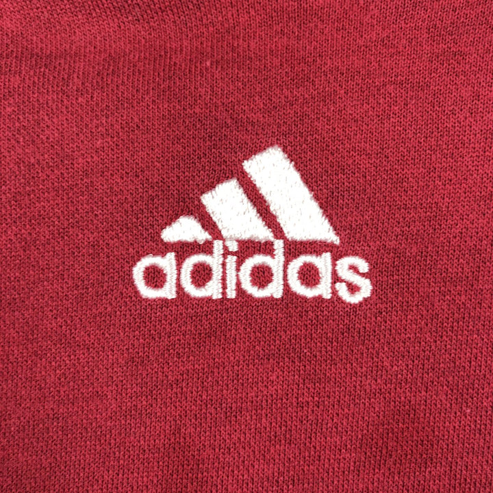 2000'S Adidas sweatshirt pullover hoodie, men's XL cotton red type Vintage Second Hand