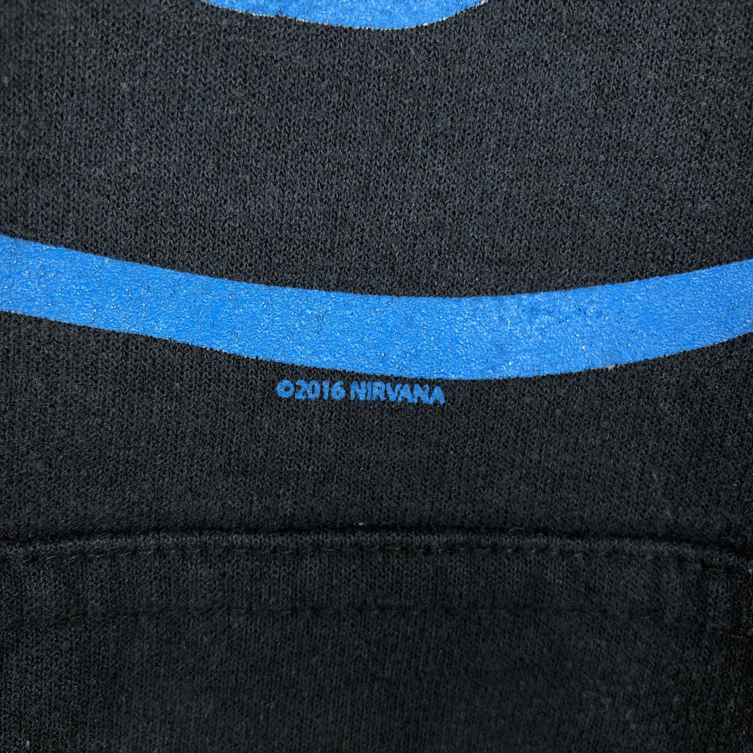 Gildan NIRVANA Band Sweatshirt Pullover Hoodie, Men's Size M (approx.) cotton black type Vintage Second Hand