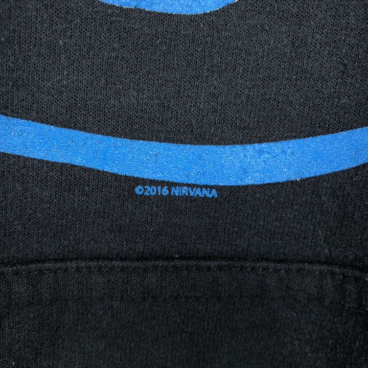 Gildan NIRVANA Band Sweatshirt Pullover Hoodie, Men's Size M (approx.) cotton black type Vintage Second Hand