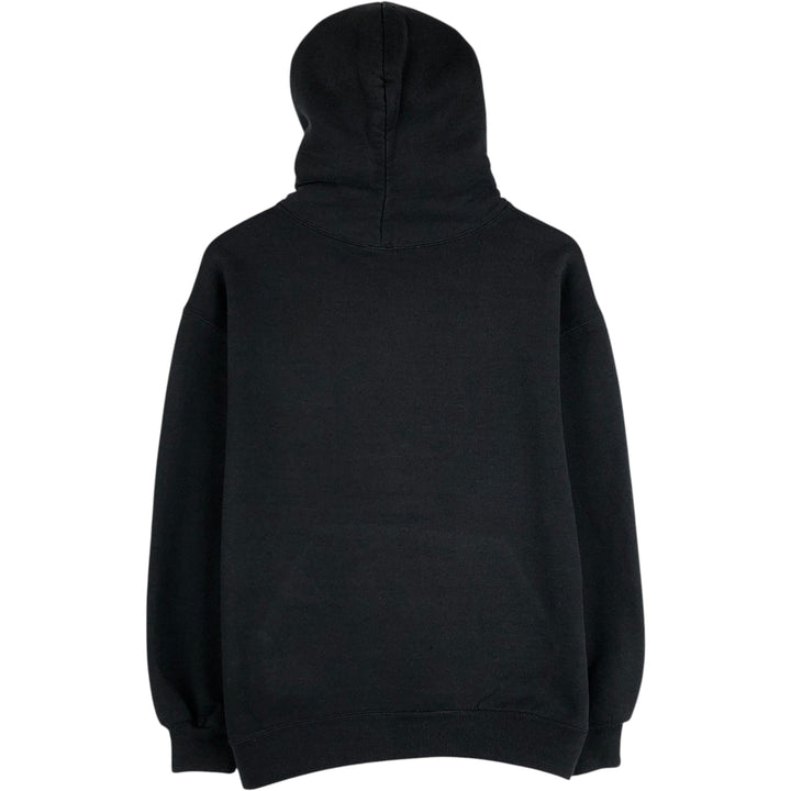 80s-90'S Jerzees SUPER SWEATS Plain Blank Sweatshirt Hoodie, Made in USA, Men's Size L (Equivalent), Vintage cotton black type Vintage Second Hand