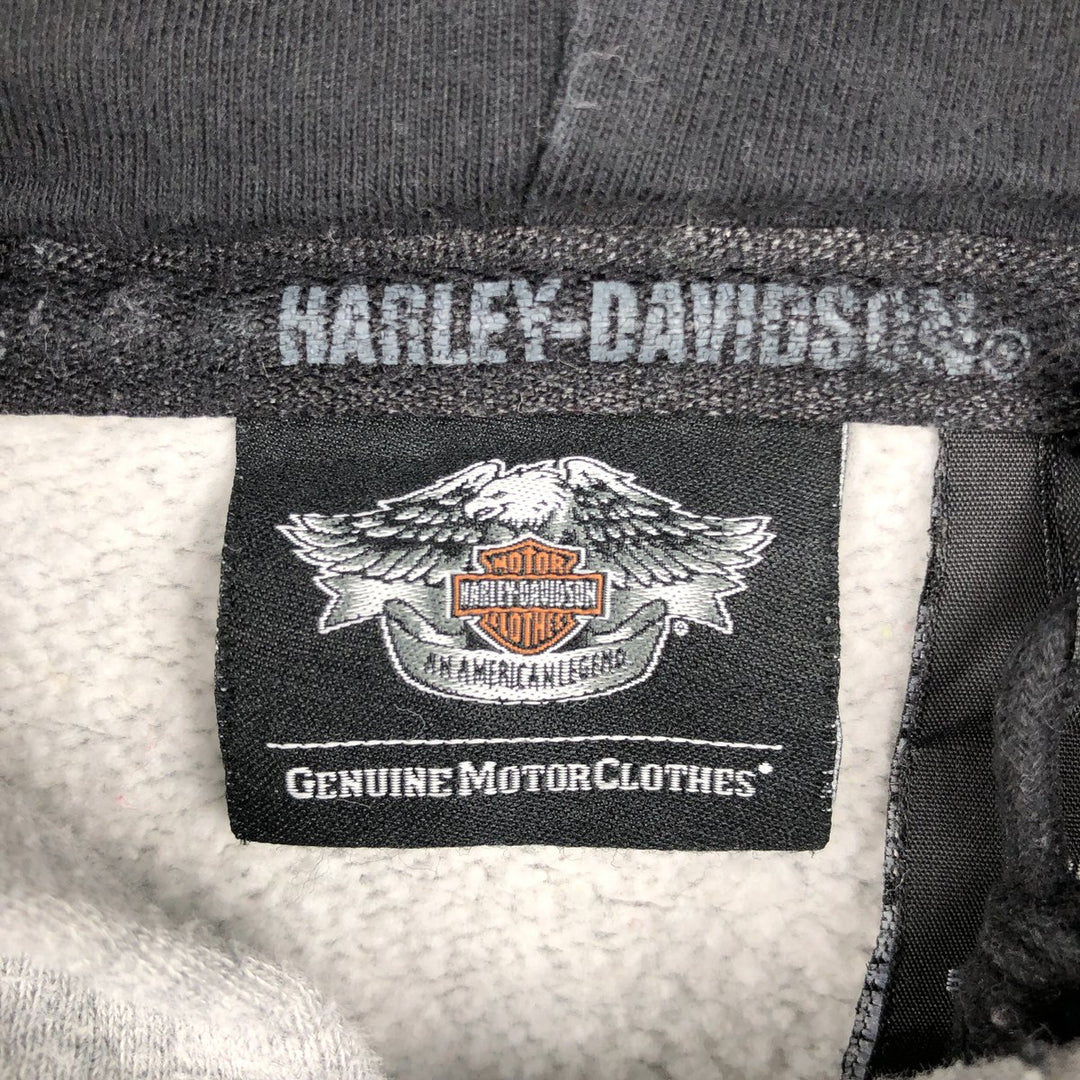 Harley-Davidson Advertising Pullover Hoodie, Men's Size L cotton gray type Vintage Second Hand