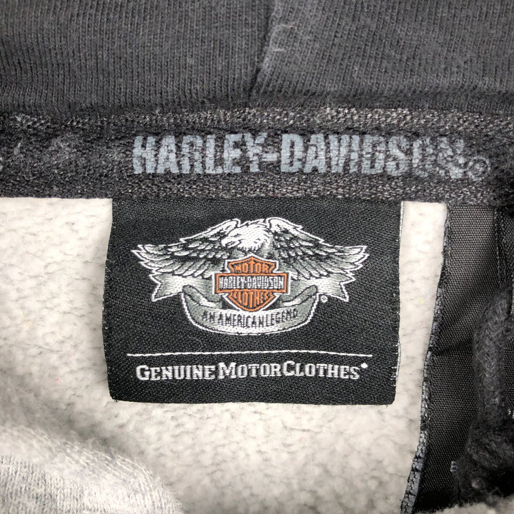 Harley-Davidson Advertising Pullover Hoodie, Men's Size L cotton gray type Vintage Second Hand