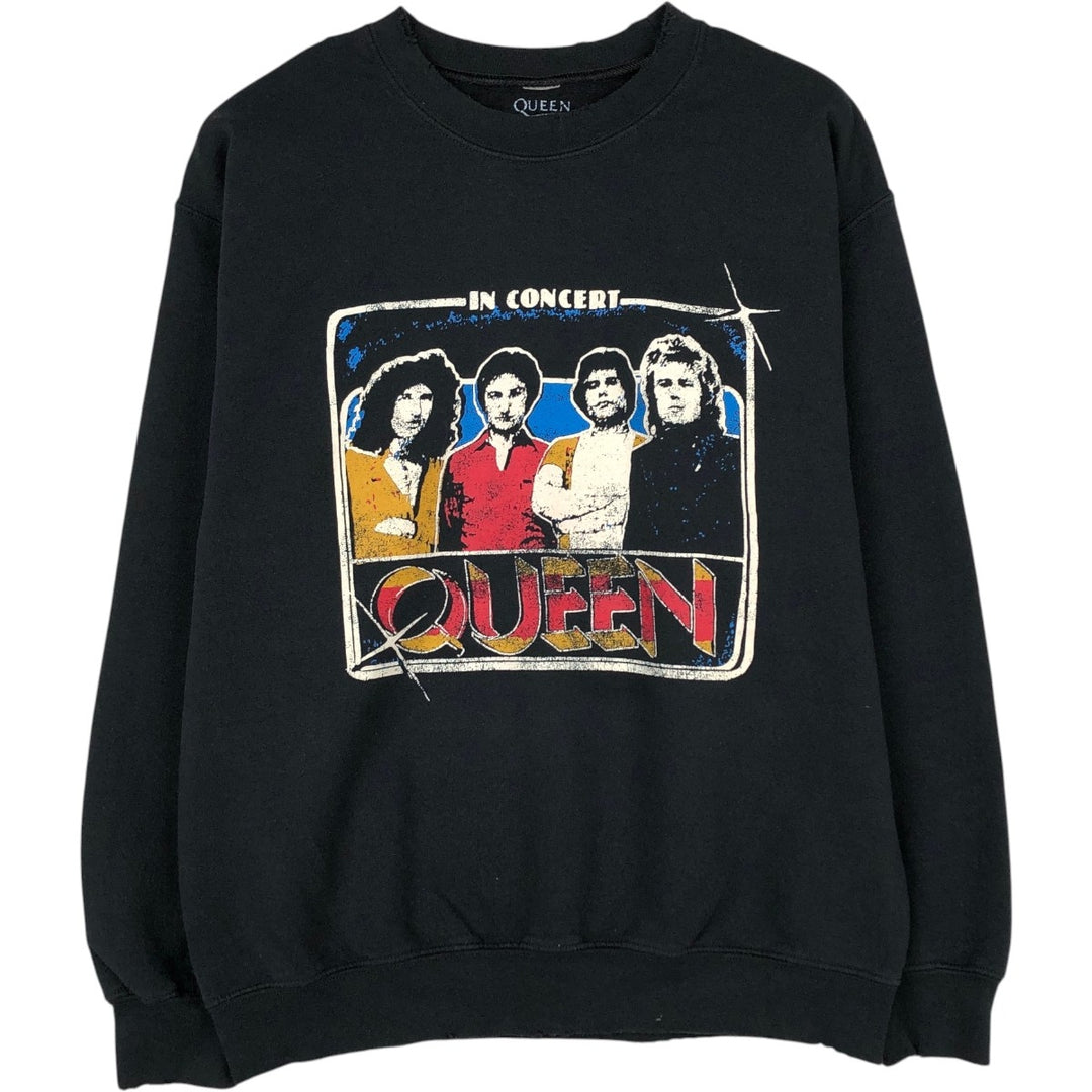 QUEEN Band Sweatshirt (Men's Size S) cotton black type Vintage Second Hand