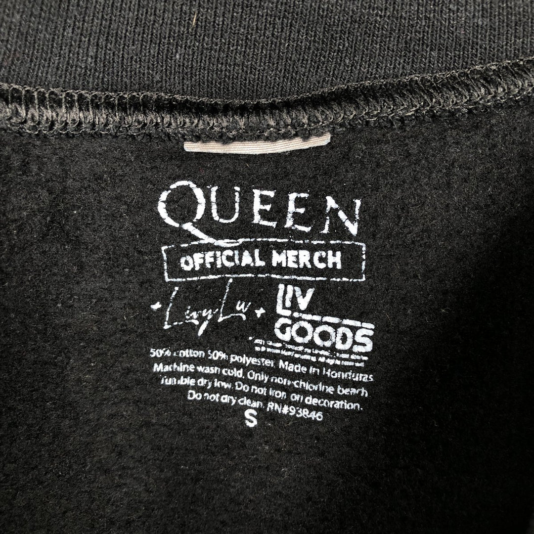 QUEEN Band Sweatshirt (Men's Size S) cotton black type Vintage Second Hand