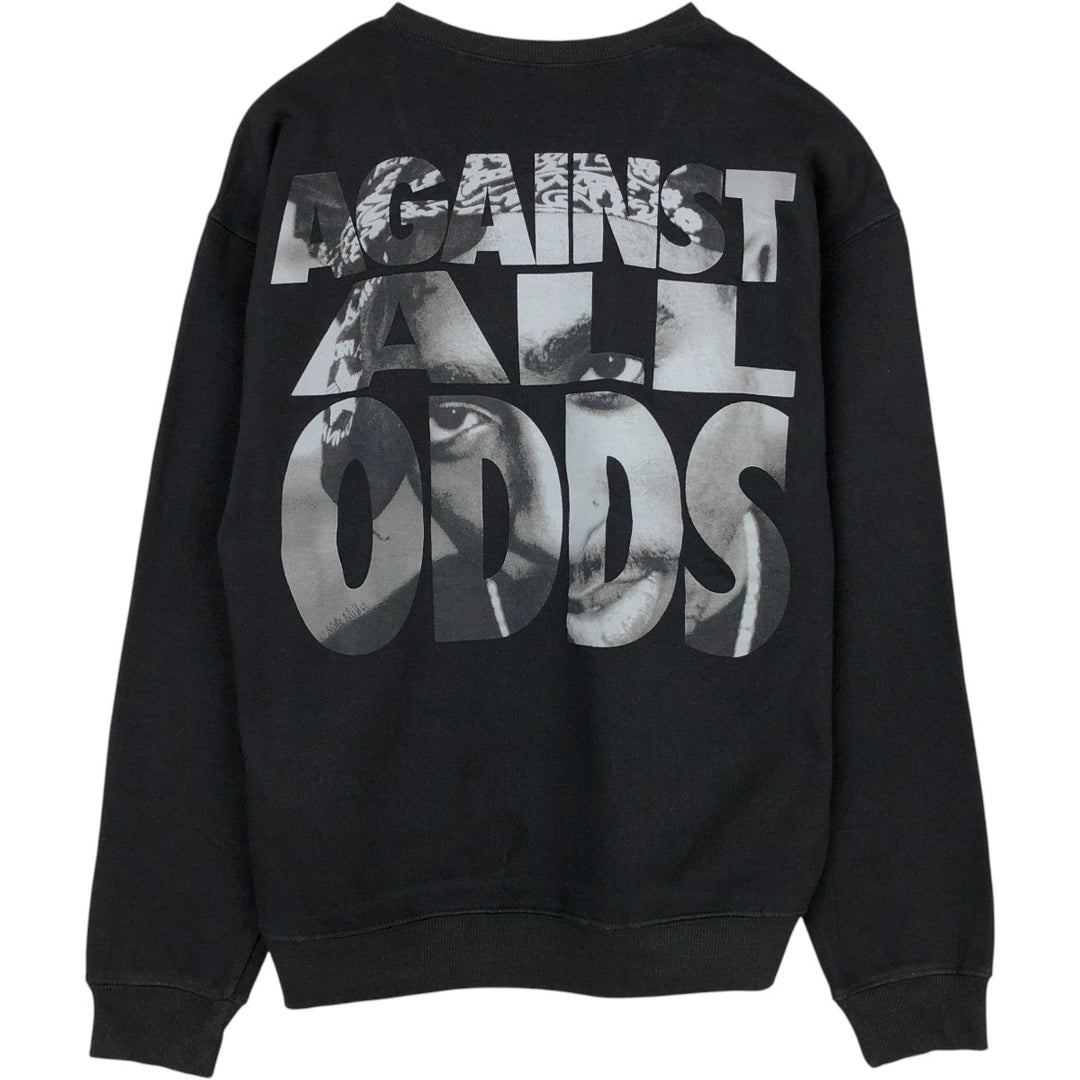 2pac Wrap Sweatshirt (Men's Size M) cotton black type Vintage Second Hand