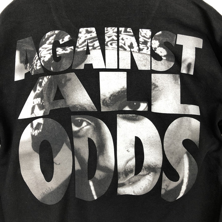 2pac Wrap Sweatshirt (Men's Size M) cotton black type Vintage Second Hand