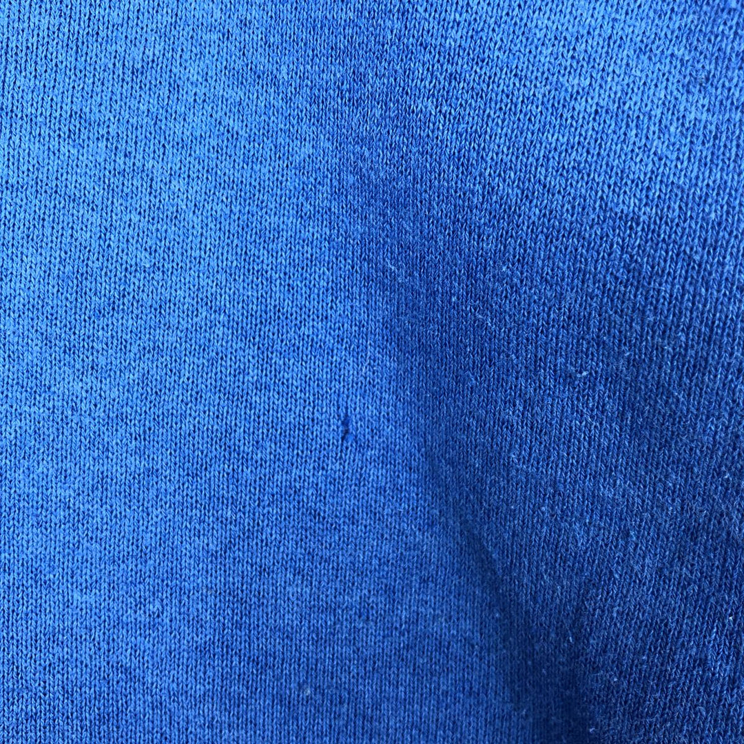 90'S Fruit of the Loom printed sweatshirt, made in the USA, men's size L, vintage cotton blue type Vintage Second Hand