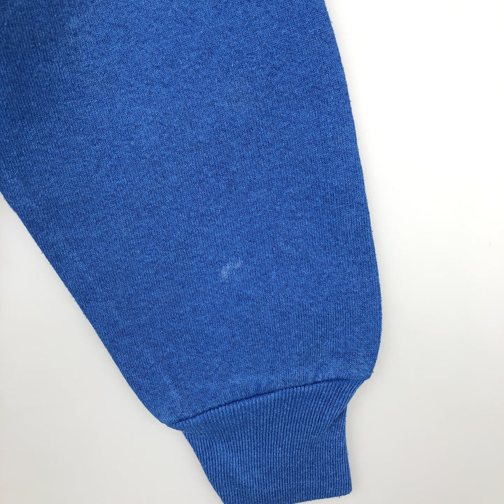 90'S Fruit of the Loom printed sweatshirt, made in the USA, men's size L, vintage cotton blue type Vintage Second Hand