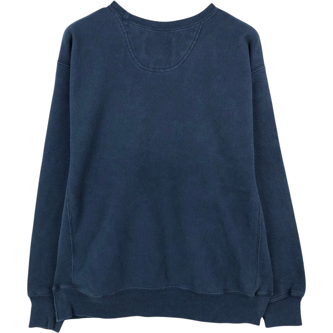 2000'S Champion Premium Reverse Weave Advertising Sweatshirt cotton navy blue type Vintage Second Hand