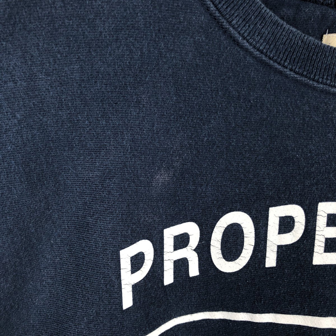 2000'S Champion Premium Reverse Weave Advertising Sweatshirt cotton navy blue type Vintage Second Hand