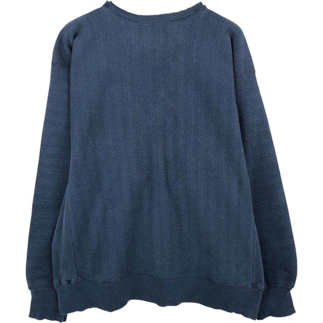 2000'S Champion Premium Reverse Weave Advertising Sweatshirt, Men's XL unclear navy blue type Vintage Second Hand