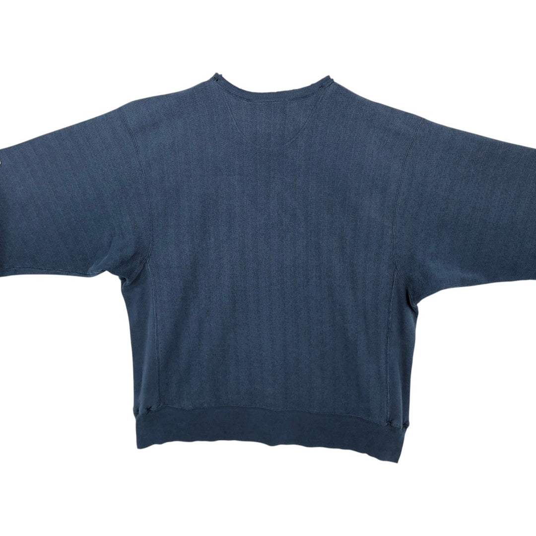 2000'S Champion Premium Reverse Weave Advertising Sweatshirt, Men's XL unclear navy blue type Vintage Second Hand