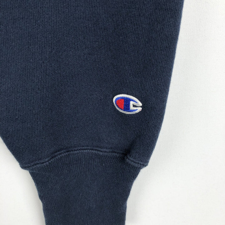 Champion REVERSE WEAVE College Sweatshirt Pullover Hoodie (Men's XL equivalent) - 2000s cotton navy blue type Vintage Second Hand