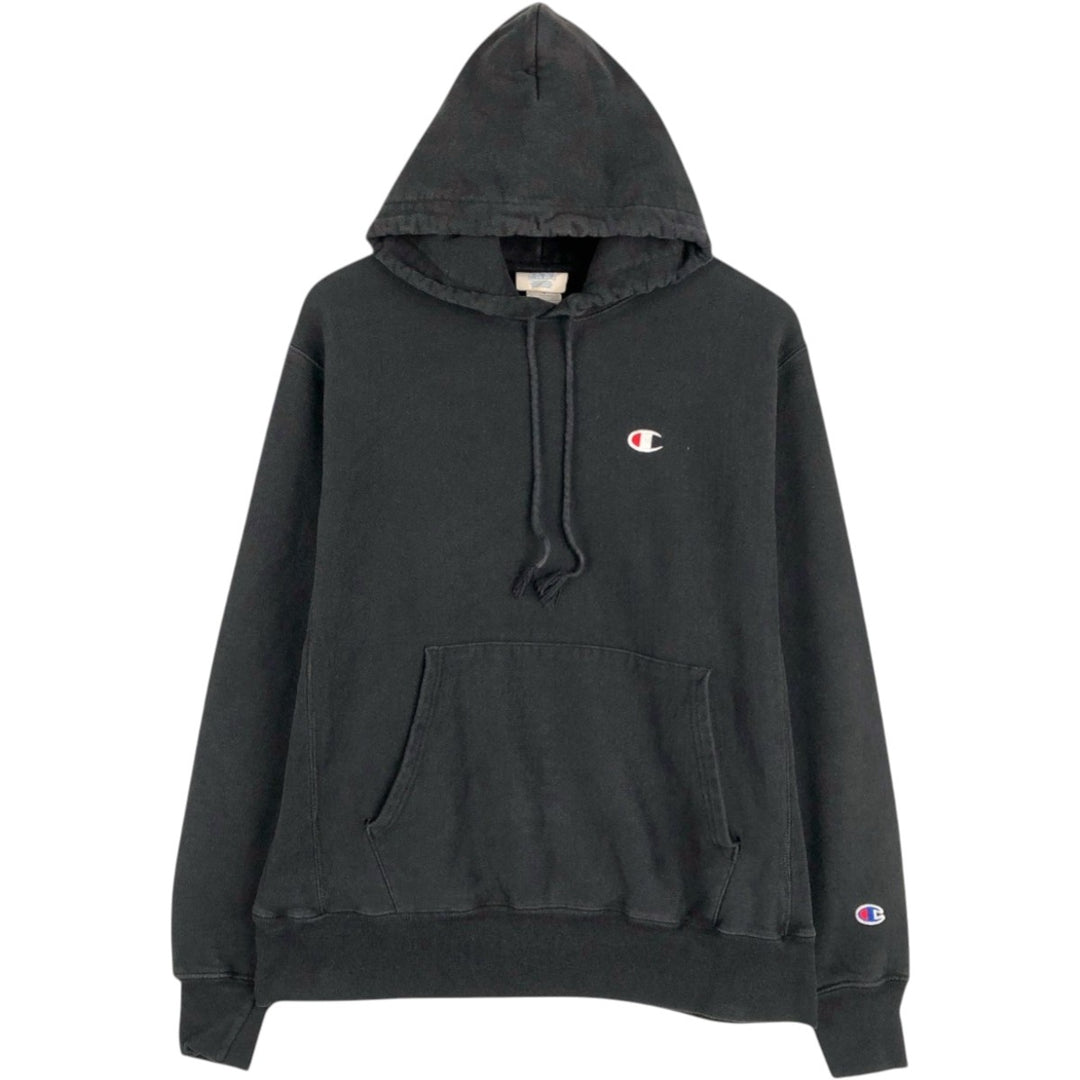 Champion REVERSE WEAVE Reverse Weave Sweat Pullover Hoodie Men's M cotton black type Vintage Second Hand