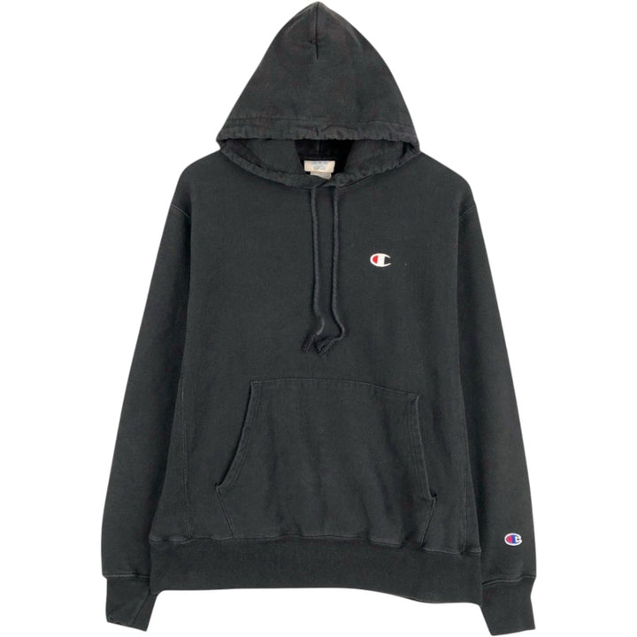 Champion REVERSE WEAVE Reverse Weave Sweat Pullover Hoodie Men's M cotton black type Vintage Second Hand
