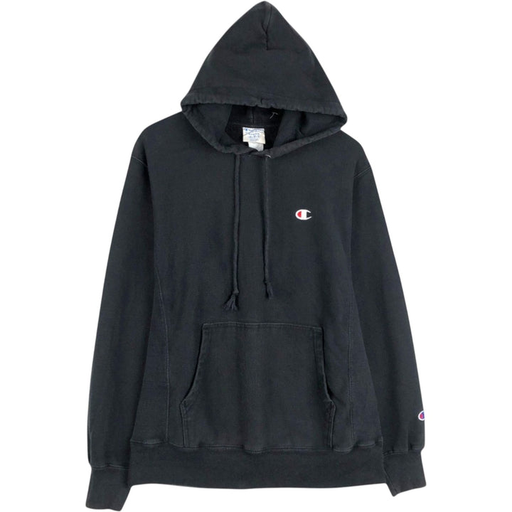 Champion REVERSE WEAVE Reverse Weave Sweat Pullover Hoodie Men's M cotton black type Vintage Second Hand