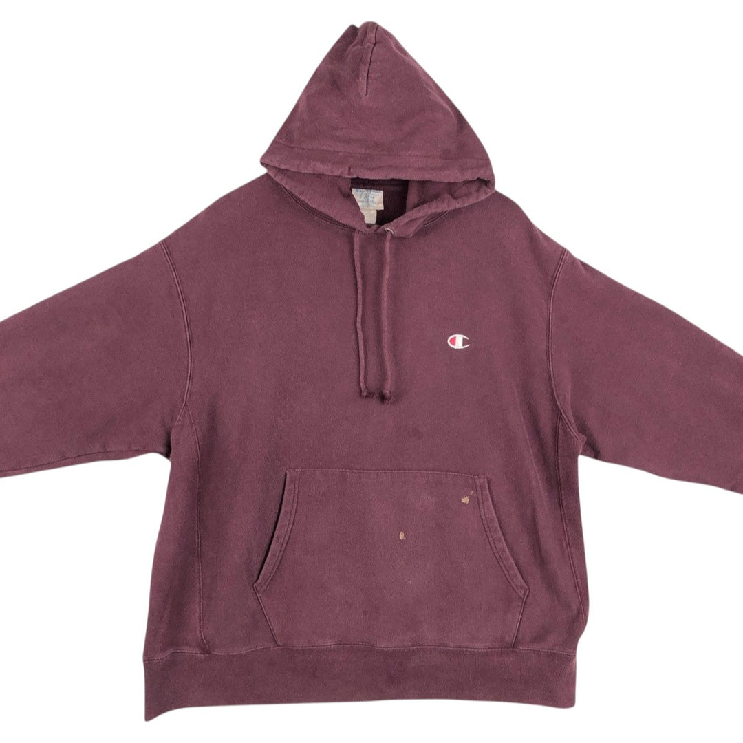 Champion REVERSE WEAVE Reverse Weave Sweat Pullover Hoodie Men's XL cotton Red type red-purple Vintage Second Hand
