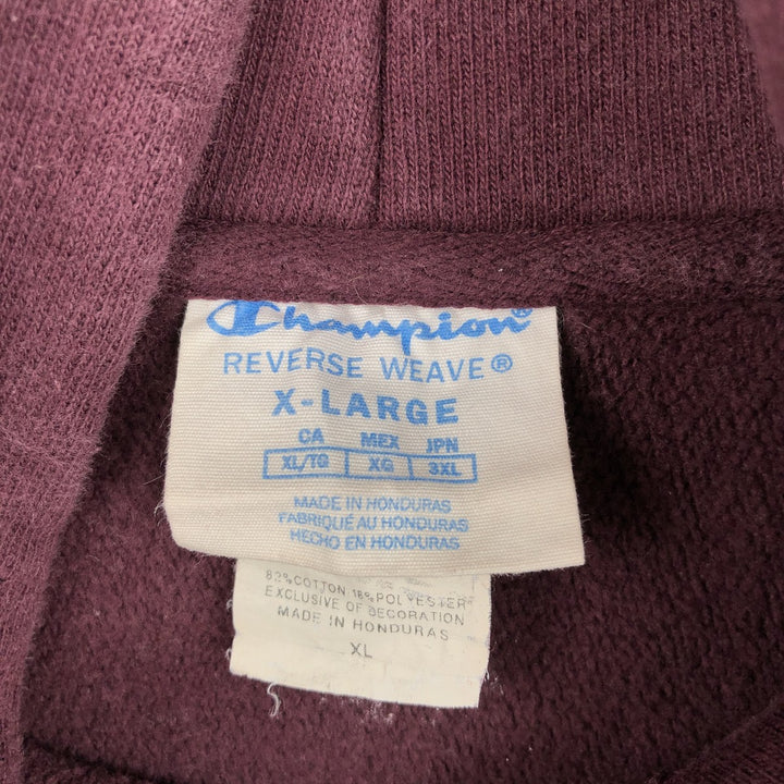 Champion REVERSE WEAVE Reverse Weave Sweat Pullover Hoodie Men's XL cotton Red type red-purple Vintage Second Hand