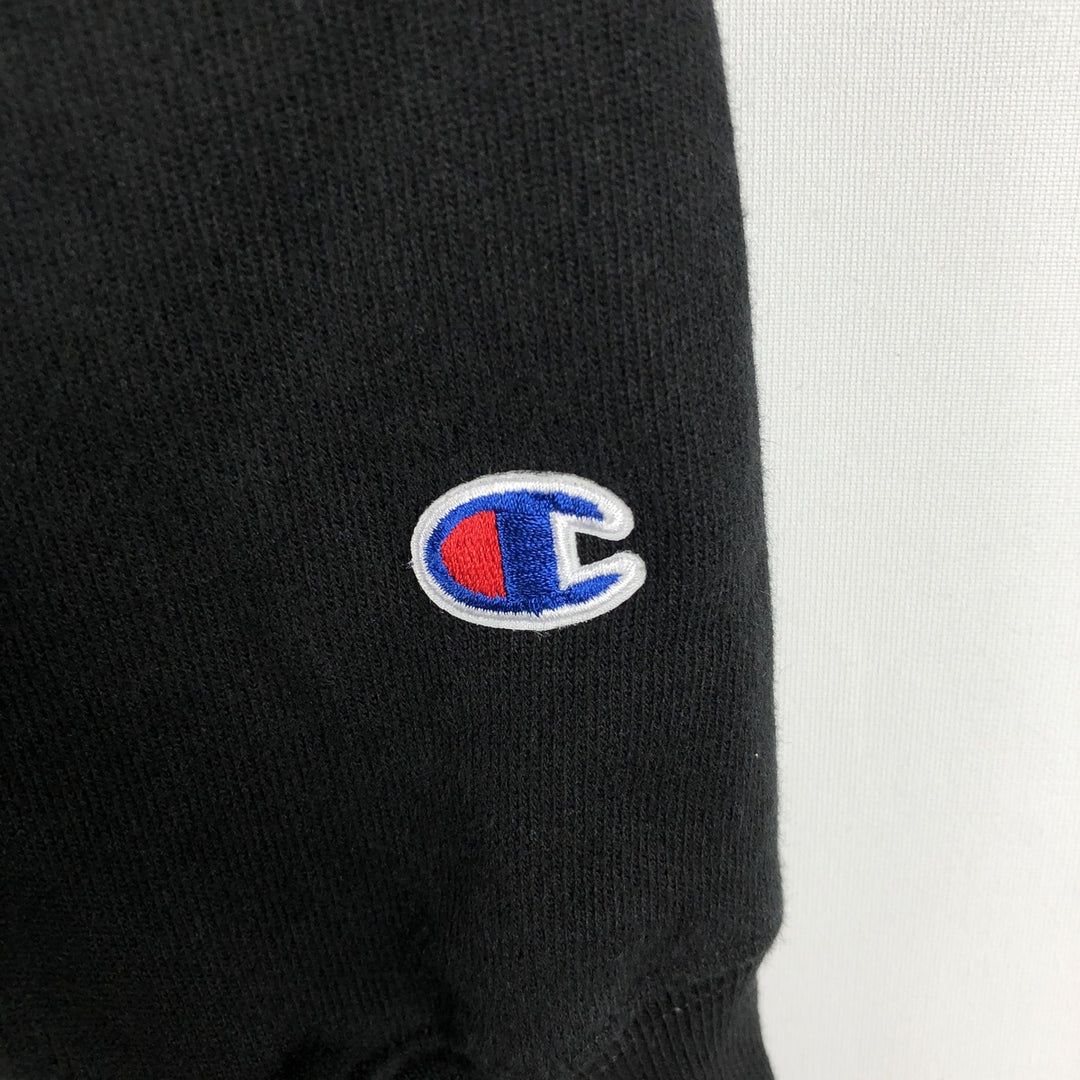 Champion REVERSE WEAVE Reverse Weave Sweat Pullover Hoodie Men's L size cotton black type Vintage Second Hand