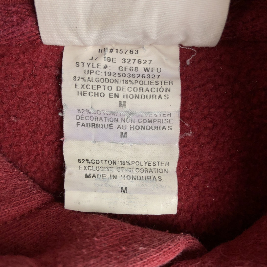 Champion REVERSE WEAVE Reverse Weave Plain Blank Sweatshirt Hoodie Men's M Size cotton red type Vintage Second Hand