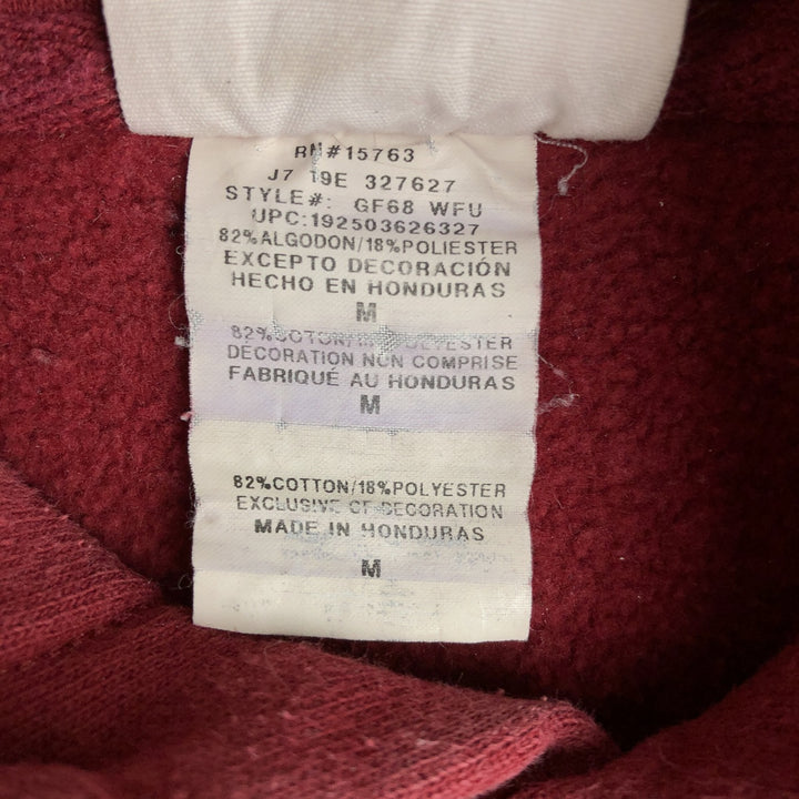 Champion REVERSE WEAVE Reverse Weave Plain Blank Sweatshirt Hoodie Men's M Size cotton red type Vintage Second Hand