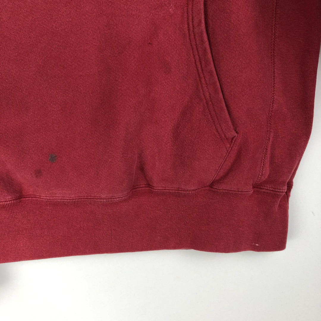 Champion REVERSE WEAVE Reverse Weave Plain Blank Sweatshirt Hoodie Men's M Size cotton red type Vintage Second Hand