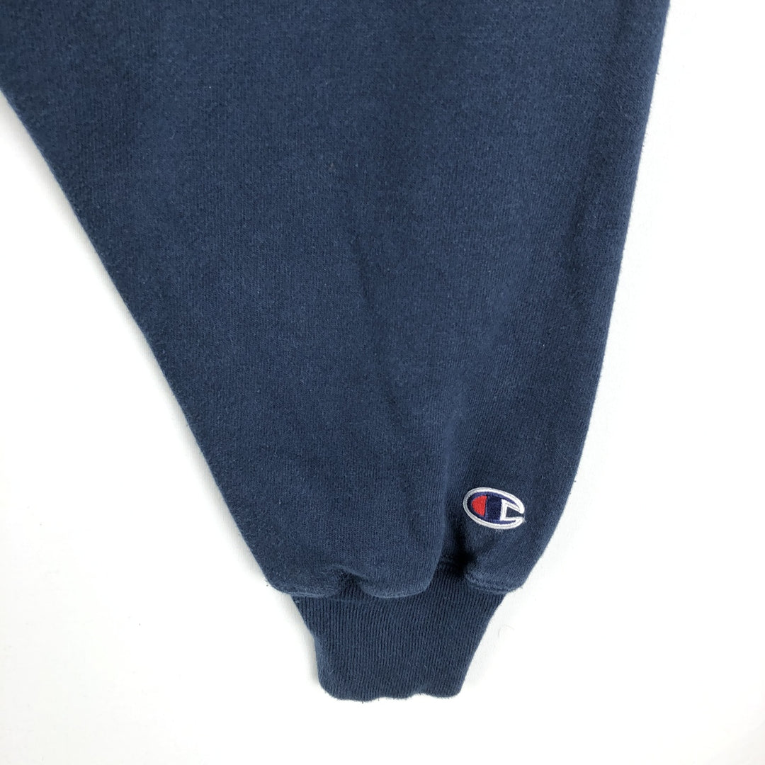 2000'S Champion Premium Reverse Weave Plain Blank Sweatshirt Hoodie (Men's XXL equivalent) unclear navy blue type Vintage Second Hand