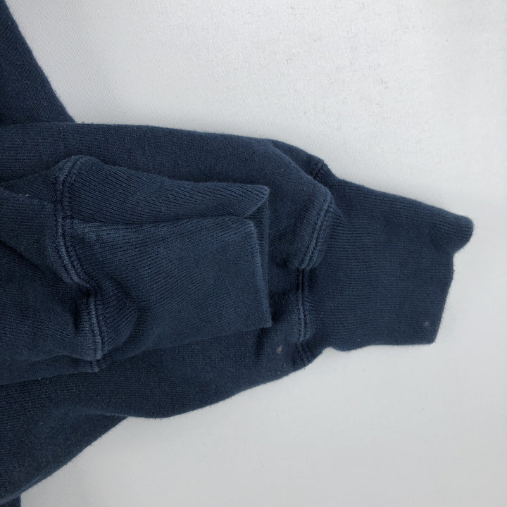 2000'S Champion Premium Reverse Weave Plain Blank Sweatshirt Hoodie (Men's XXL equivalent) unclear navy blue type Vintage Second Hand