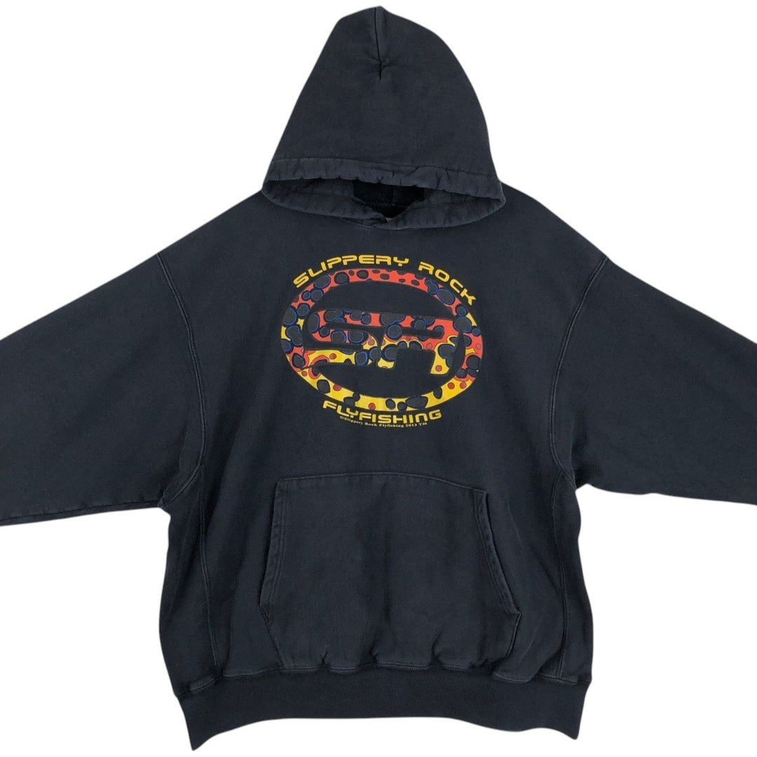 2000'S Champion Premium Reverse Weave Sweatshirt Pullover Hoodie, Men's XL cotton black type Vintage Second Hand
