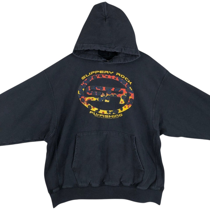 2000'S Champion Premium Reverse Weave Sweatshirt Pullover Hoodie, Men's XL cotton black type Vintage Second Hand