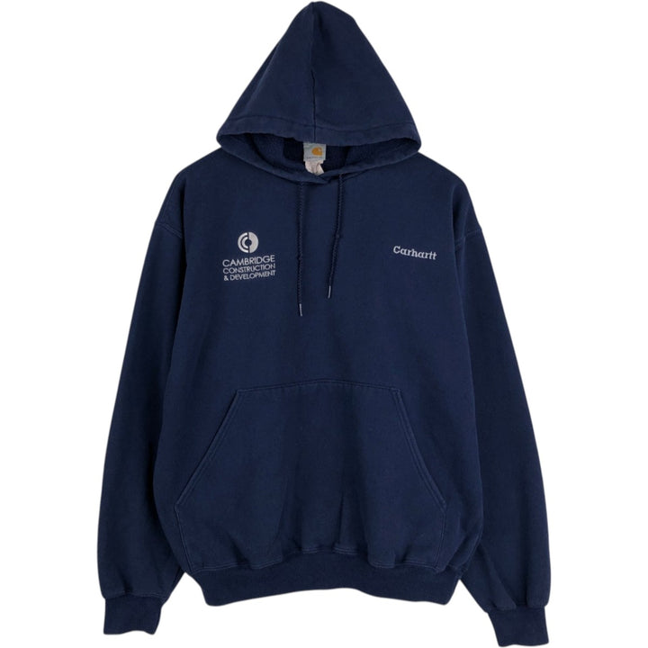 Carhartt Sweat Pullover Hoodie, Men's M Size cotton navy blue type Vintage Second Hand
