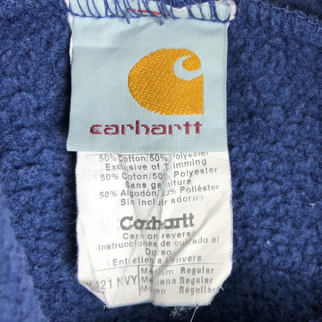 Carhartt Sweat Pullover Hoodie, Men's M Size cotton navy blue type Vintage Second Hand