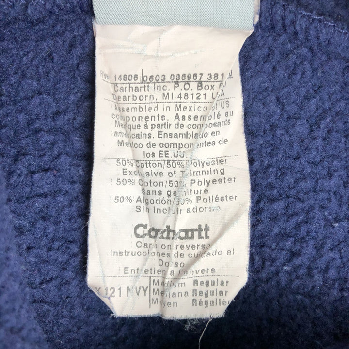 Carhartt Sweat Pullover Hoodie, Men's M Size cotton navy blue type Vintage Second Hand