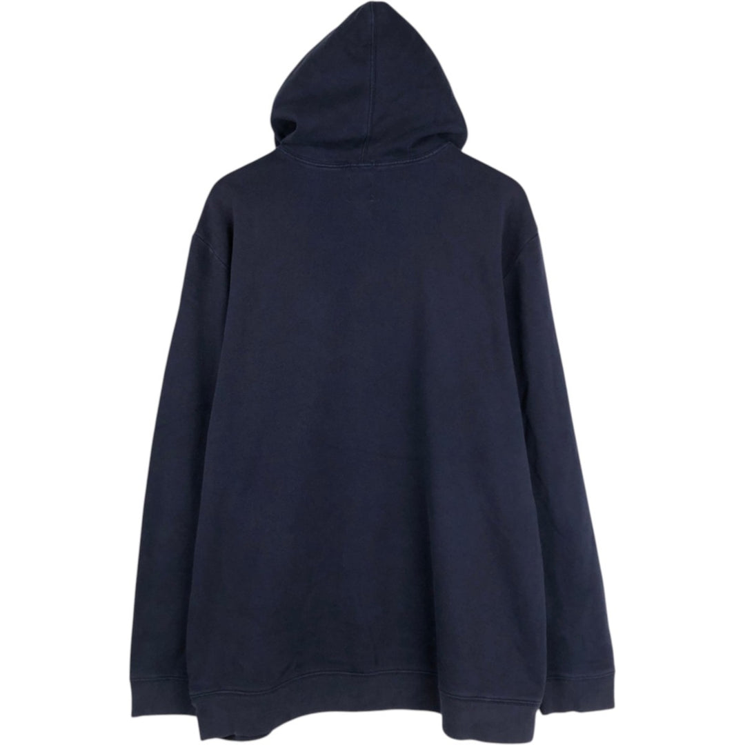 GAP Patch Sweat Pullover Hoodie, Made in Cambodia, Size XL (Equivalent to Men's XL), Long Sleeve Pullover cotton navy blue type Vintage Second Hand