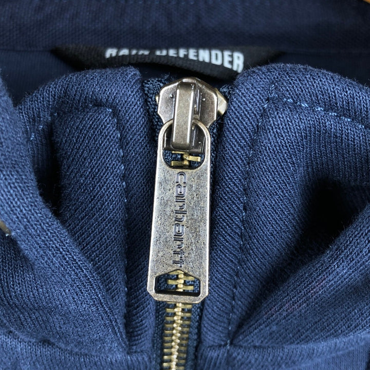Carhartt Loose Fit Half-Zip Hoodie, Men's Size L cotton navy blue type Vintage Second Hand