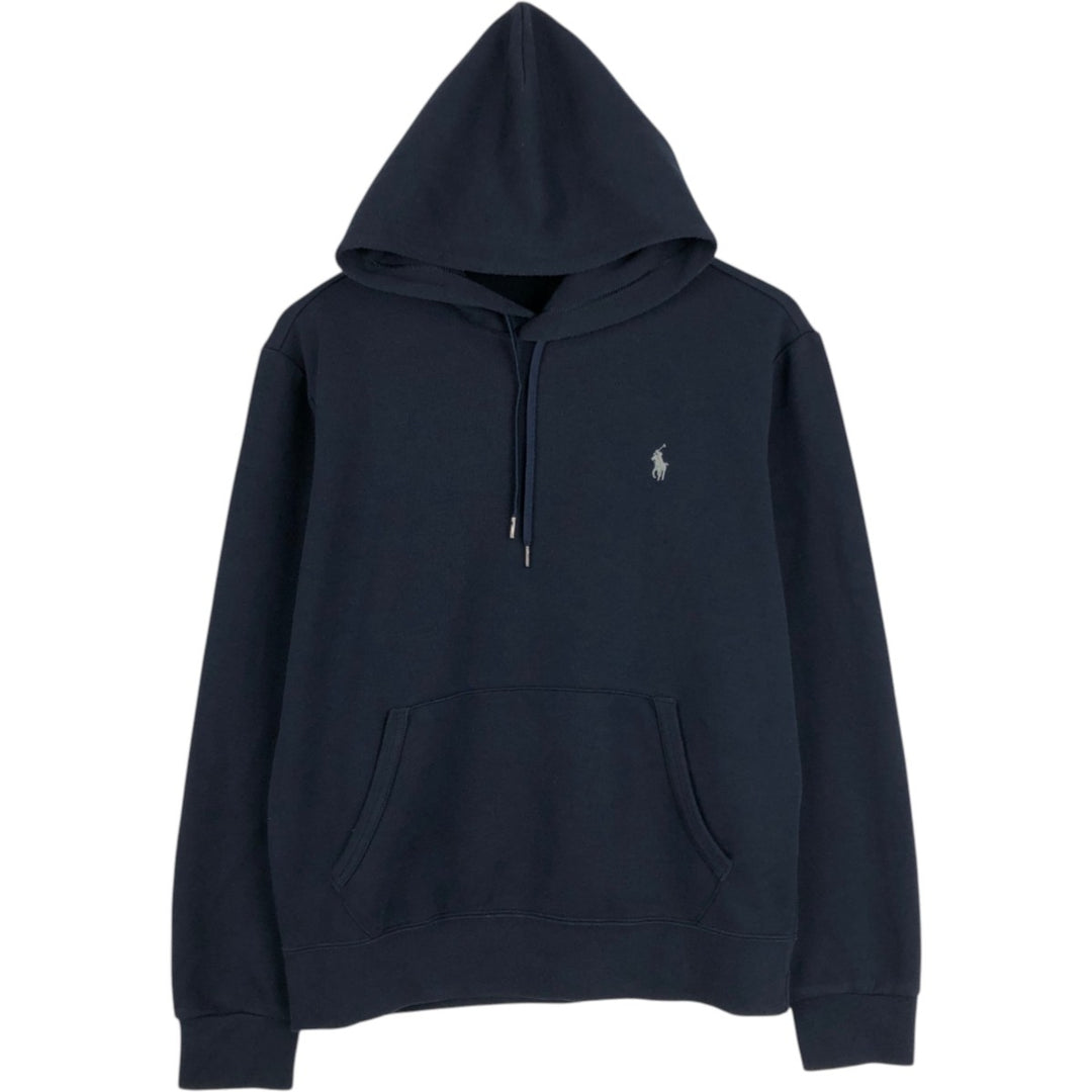 Ralph Lauren POLO RALPH LAUREN Sweatshirt pullover hoodie, men's size M cotton navy blue type Vintage Second Hand
