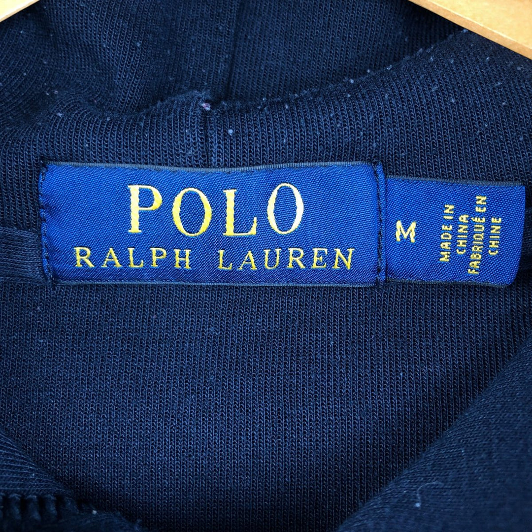 Ralph Lauren POLO RALPH LAUREN Sweatshirt pullover hoodie, men's size M cotton navy blue type Vintage Second Hand