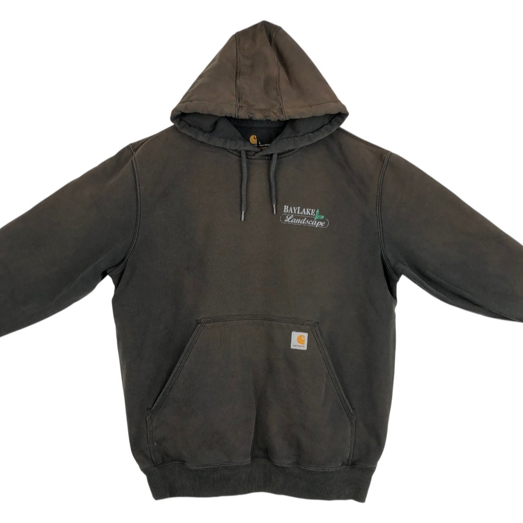 Carhartt ORIGINAL FIT sweatshirt pullover hoodie, men's size L cotton gray type Vintage Second Hand