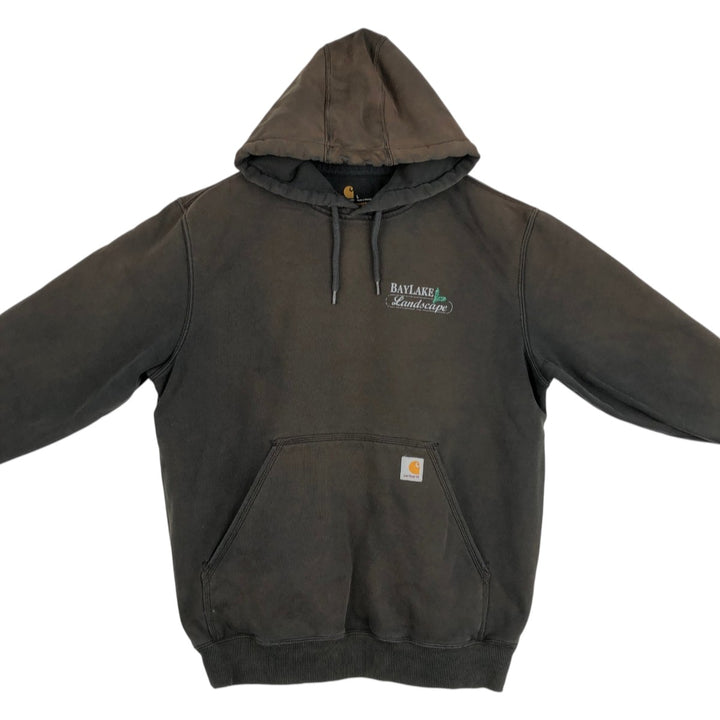 Carhartt ORIGINAL FIT sweatshirt pullover hoodie, men's size L cotton gray type Vintage Second Hand