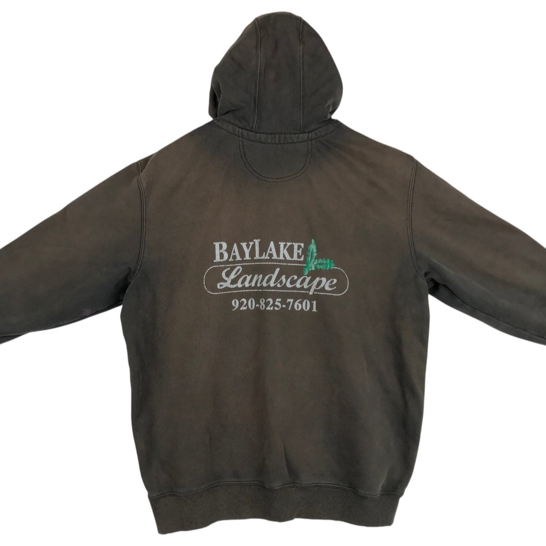 Carhartt ORIGINAL FIT sweatshirt pullover hoodie, men's size L cotton gray type Vintage Second Hand