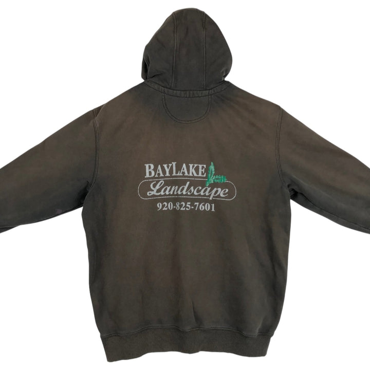 Carhartt ORIGINAL FIT sweatshirt pullover hoodie, men's size L cotton gray type Vintage Second Hand