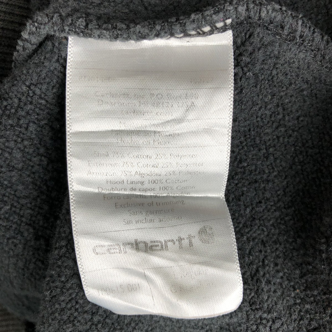 Carhartt ORIGINAL FIT sweatshirt pullover hoodie, men's size L cotton gray type Vintage Second Hand
