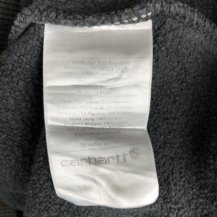 Carhartt ORIGINAL FIT sweatshirt pullover hoodie, men's size L cotton gray type Vintage Second Hand