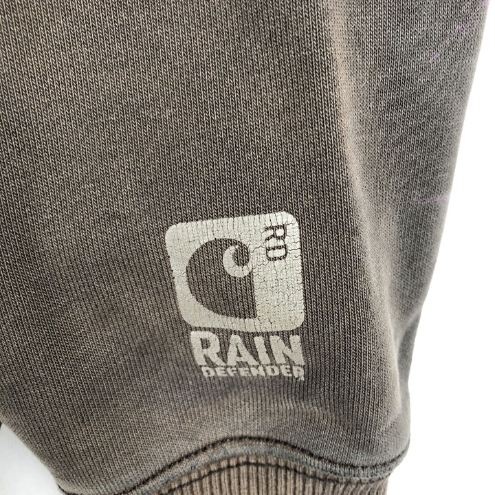 Carhartt ORIGINAL FIT sweatshirt pullover hoodie, men's size L cotton gray type Vintage Second Hand