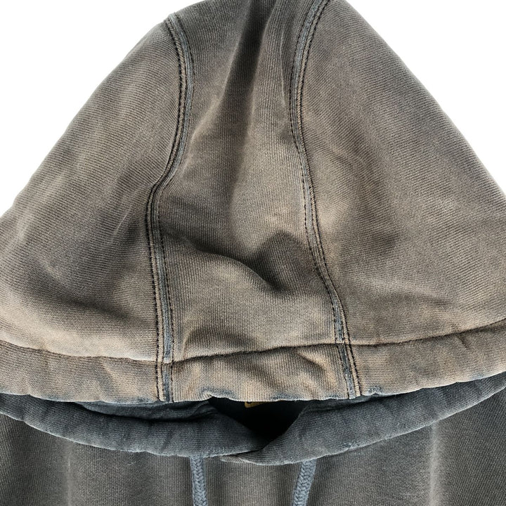 Carhartt ORIGINAL FIT sweatshirt pullover hoodie, men's size L cotton gray type Vintage Second Hand