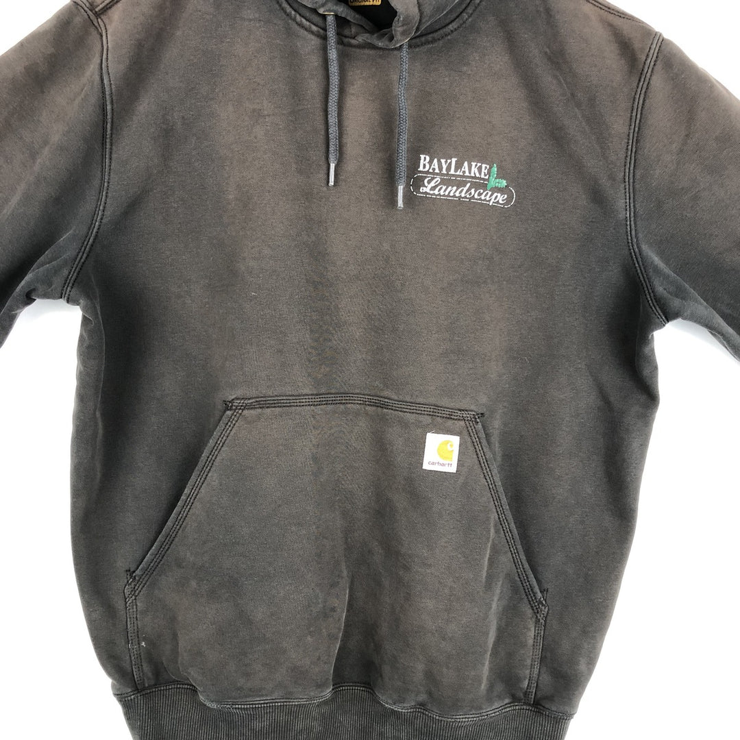 Carhartt ORIGINAL FIT sweatshirt pullover hoodie, men's size L cotton gray type Vintage Second Hand