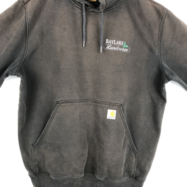 Carhartt ORIGINAL FIT sweatshirt pullover hoodie, men's size L cotton gray type Vintage Second Hand
