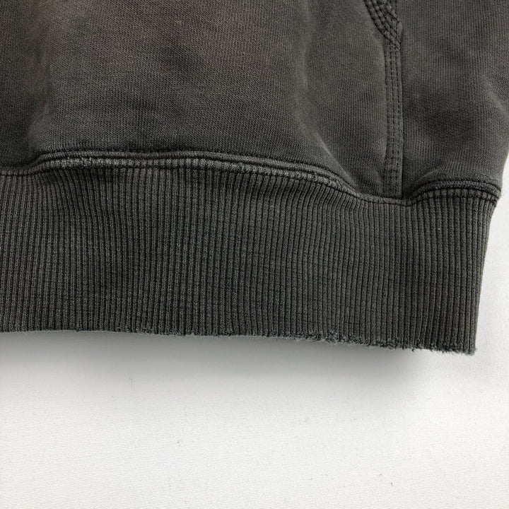 Carhartt ORIGINAL FIT sweatshirt pullover hoodie, men's size L cotton gray type Vintage Second Hand